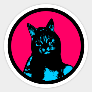 Blue Kitty / Cat Sticker